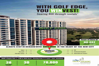Buy a 3 BHK and save a minimum of Rs. 13.4 Lakhs at Phoenix Golf Edge in Hyderabad